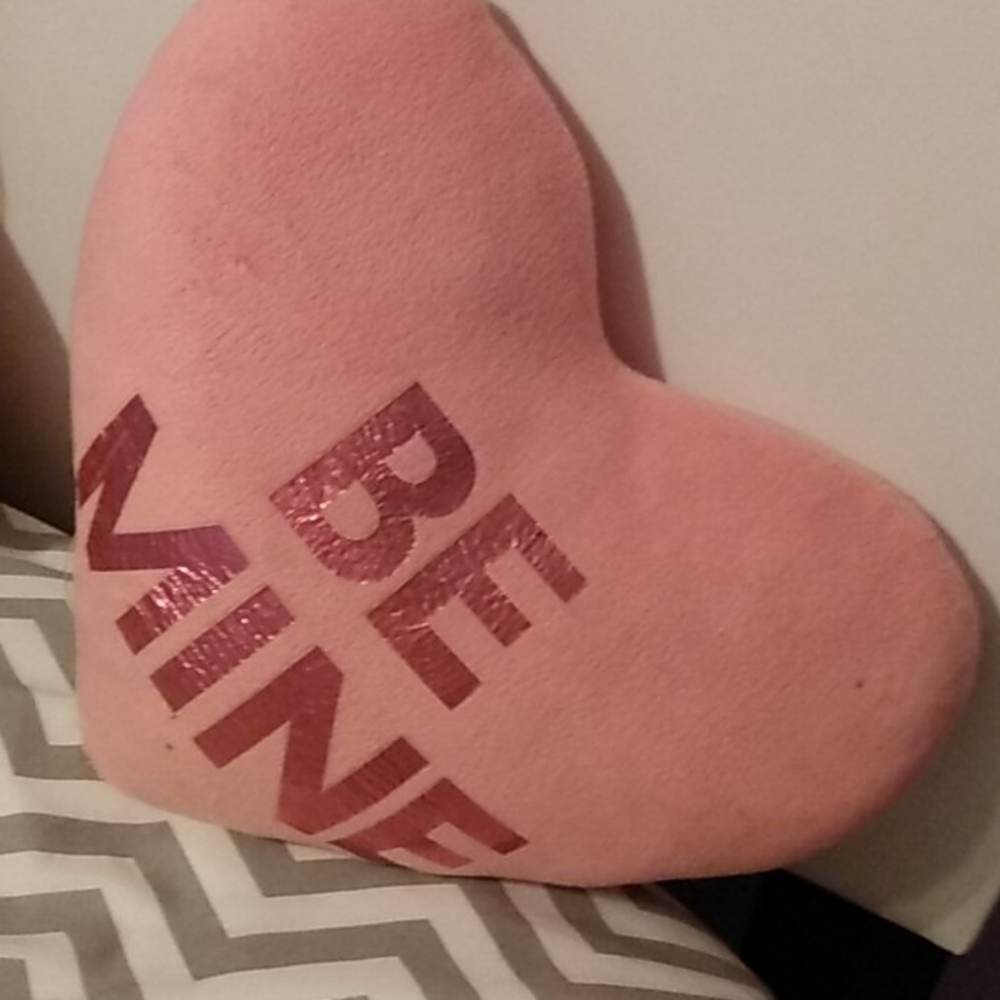 A be mine pillow